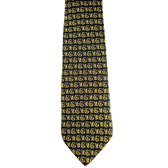 Versace Printed Silk Tie - Picture 1 of 4